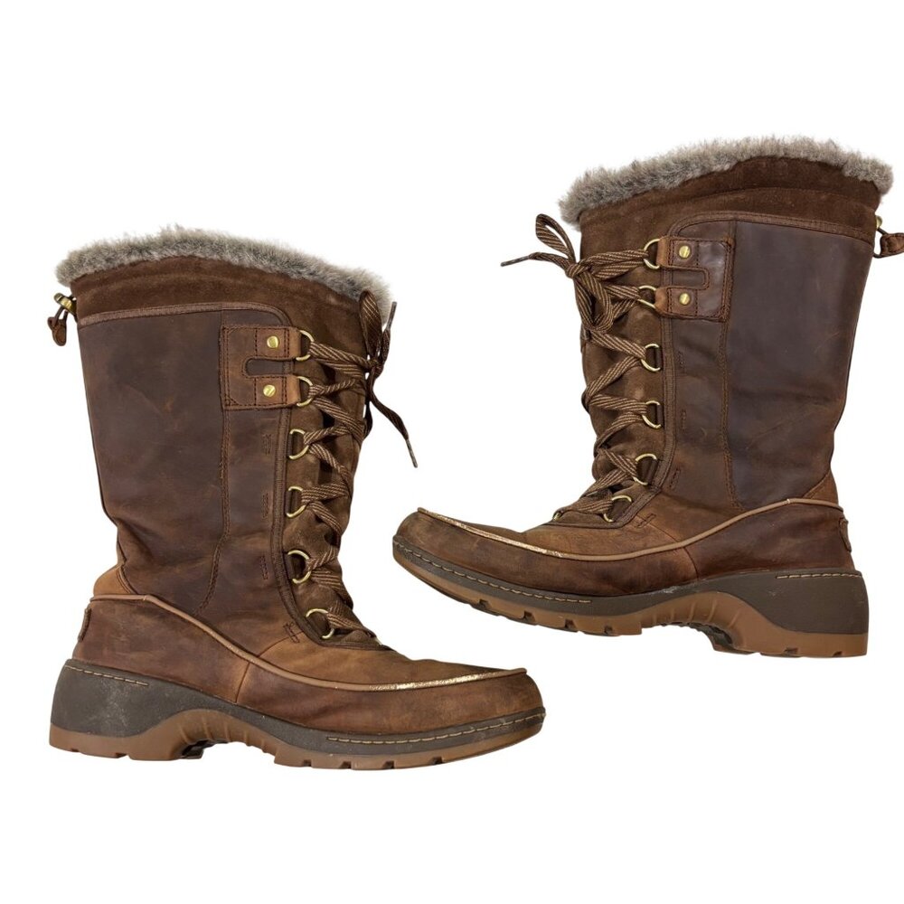 Closet Closing Sale! Sorel Tivoli high waterproof boots brown leather shearling